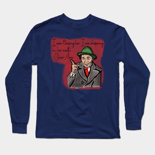 Chico Marx Long Sleeve T-Shirt by TL Bugg